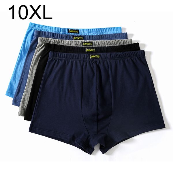 

underpants plus size 5xl 6xl 7xl 8xl large loose male cotton underwears boxers high waist breathable fat belts big yards men's underwea, Black;white