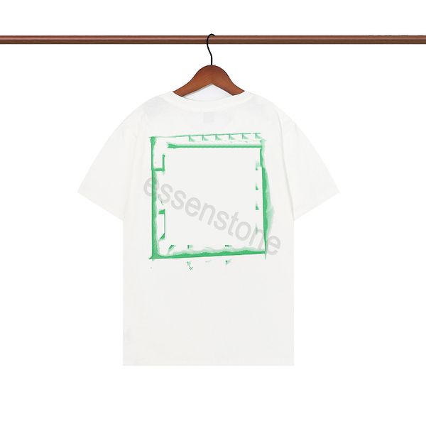 

men's t shirt women's designer tees loose offs men's casual shirt luxury clothing street clothing white short sleeve polos si, White;black