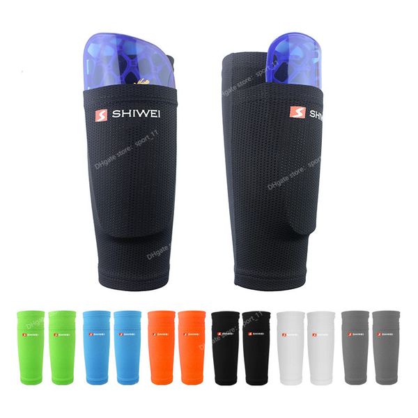 

1 pair sports soccer shin guard pad sleeve sock leg support football compression calf sleeve shinguard for teens children sports safetyshin, Black;yellow