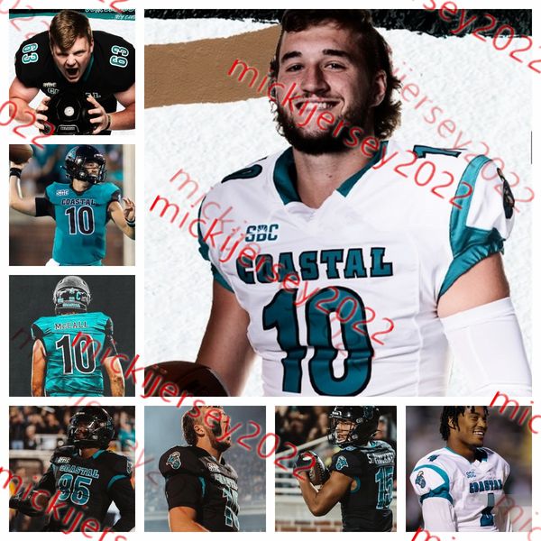 

jayden addison coastal carolina chanticleers football jersey logan adkins bryce archie charles arnold jr. chase atkinson max balthazar coast, Black