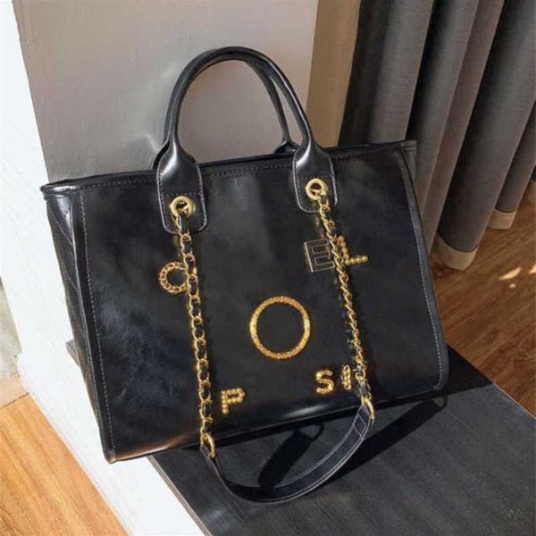 

60% off luxury women's handbags beach metal pearl letter badge tote bag small leather large female chain wallet backpack deft