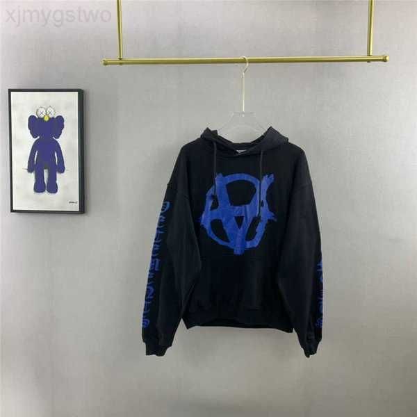 

vetements restricted hoodie men women text print vetements sweatshirts oversize vtm pullovers q0831 84vo6, Black