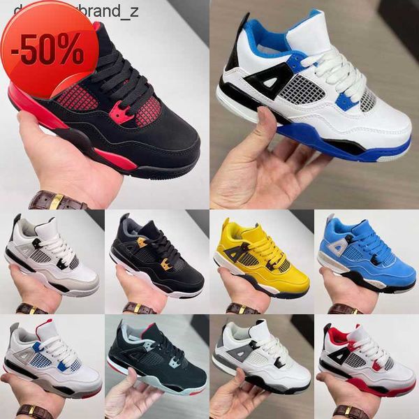 

kids basketball shoes pure money jumpman 4s iv bred alternate black cat outdoor sports sneaker 4 og motorsports pink cool grey fire red 4p10