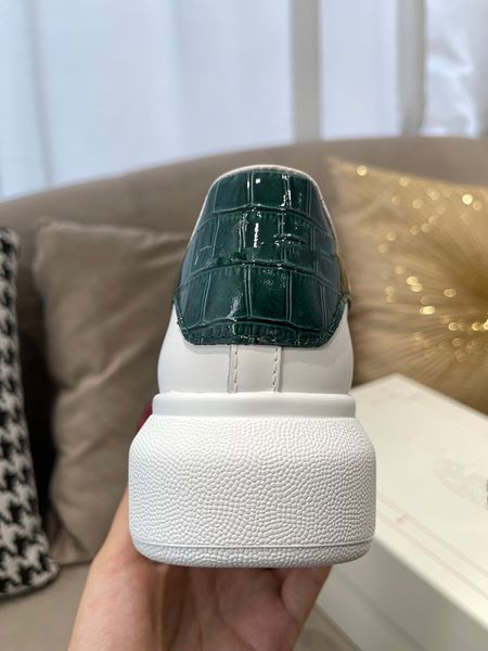 

new fashion luxury designer man woman casual shoes genuine leather mesh pointed toe race runner shoes outdoors trainers 0414, Black