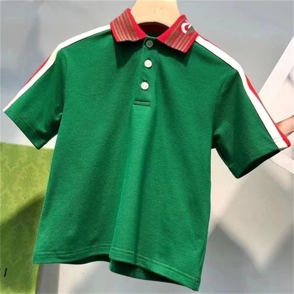 

t-shirts summer green short sleeves solid shirt for kids poloshirt brand clothes for boy kids 230418, Blue