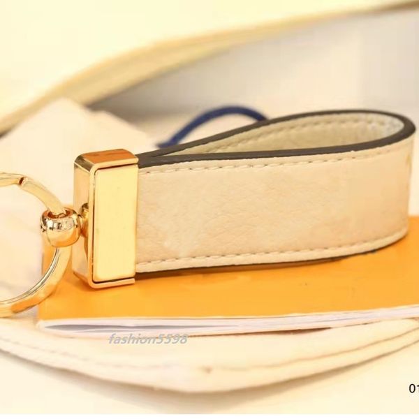 

new fashion key chain men women leather bag pendant leather key ring stainless steel leather keychains flower wallet key ring designer acces, Slivery;golden