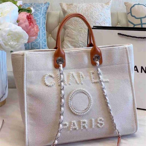 

70% off luxury fashion women's classic canvas beach bag large capacity small chain packs big handbags di32