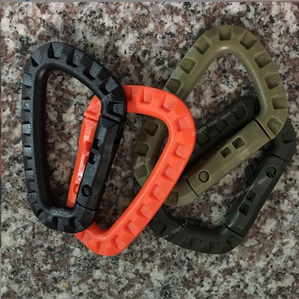 

1pc link carabiner climb clasp clip hook backpack molle system d buckle military outdoor bag camping climbing accessories camping hikingclim