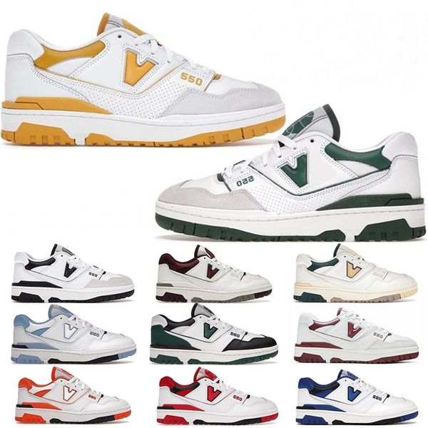 

designer shoes new pattern 2023 casual nb sneakers running shoes trainers outdoor fashion 550 footwear navy syracuse unc white university bl, Black