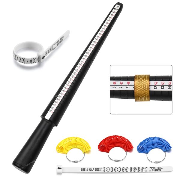

1pcs professional jewelry tools ring mandrel stick finger gauge ring sizer measuring uk/us size for diy jewelry size tool sets jewelry acces