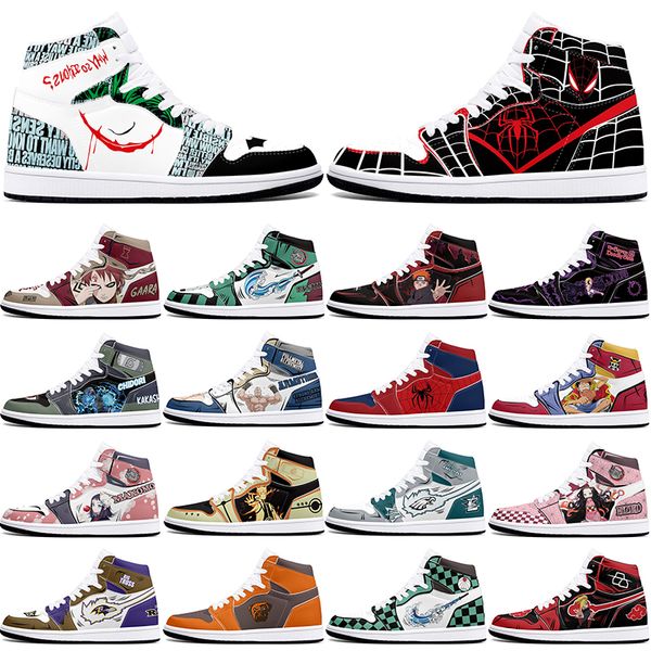 

DIY classics customized shoes sports basketball shoes 1s men women antiskid anime loafers Versatile customized figure sneakers 36-48 320757