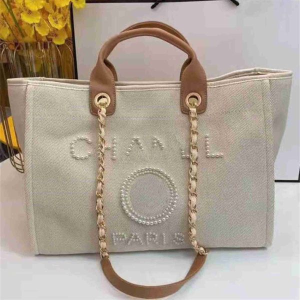 

70% off fashion women's luxury classic canvas beach bag large capacity small chain packs big handbags 551e