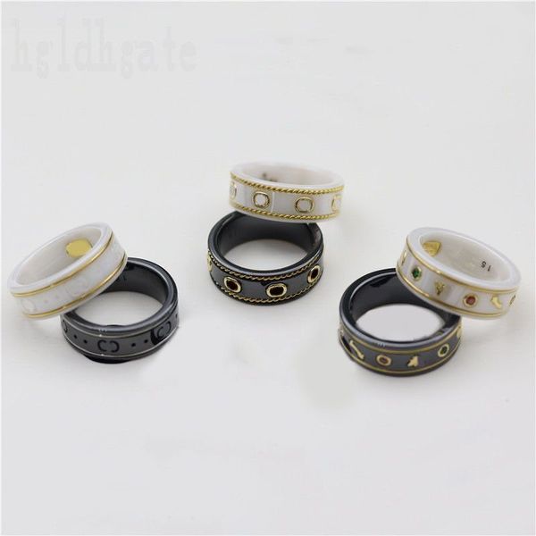 

designer ring planet star ceramic engagement ring simple bee fashion bague homme classic aesthetics not allergic presents luxury rings ladie, Silver