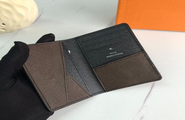 

pocket organizer classical card holder wallet credit cards cover men daily wallets purse 601117076164, Brown;gray