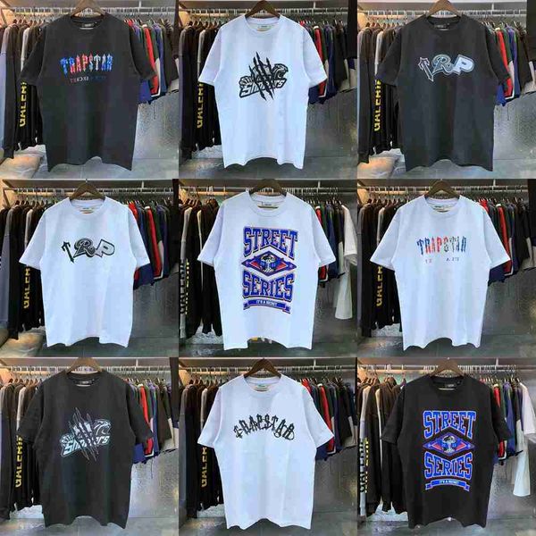 

men's t-shirts trapstar spring summer men women t shirt shooters claw hip hop high street casual short sleeve, White;black