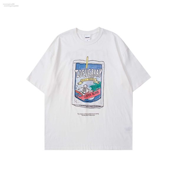 

men's t-shirts vunc wear | summer new china-chic youth cartoon print trend casual cotton fashion short sleeve sxiv lngt 1g4l, White;black