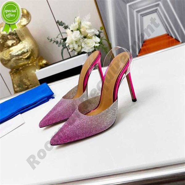 

designer sandals gatsby pvc seduction dress shoes aquazzura pineapple 9cm pointy ostrich feather bowknot crystal diamond sandal pumps high h, Black