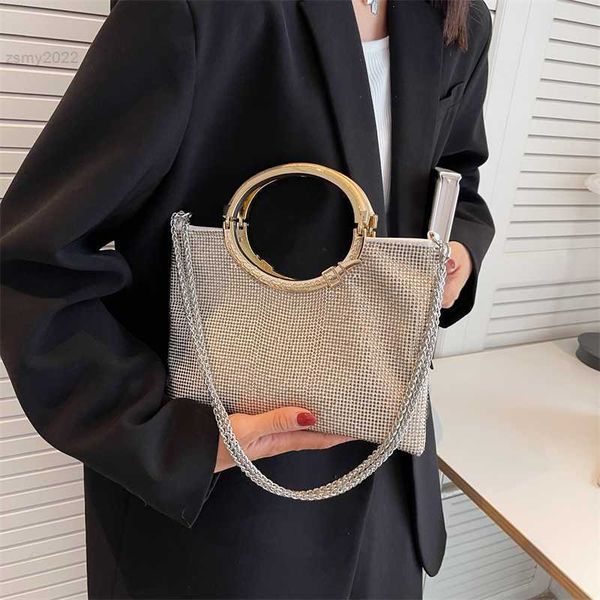 

evening bags rhinestones evening handbags trendy brand designer purses chain shoulder bags women 2022 bling totes crossbody bag