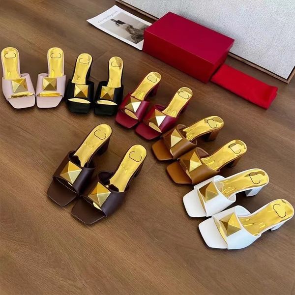

big v women slope heel sandals designer slippers fashion summer womens flat beach sandal luxury ladies cool slides shoes valentinoes, Black