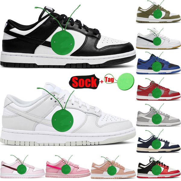 

Big Size 36-47 Panda Running Shoes For Men Women Mens Trainers Classic Black White Grey Fog Cacao Yellow Heart Triple White Man Womens Low Designer Sneakers, 45