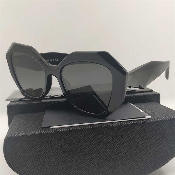 

shades acetate sunglasses for women black men chestnut personality brand designer summer girls polygon sun glasses, White;black