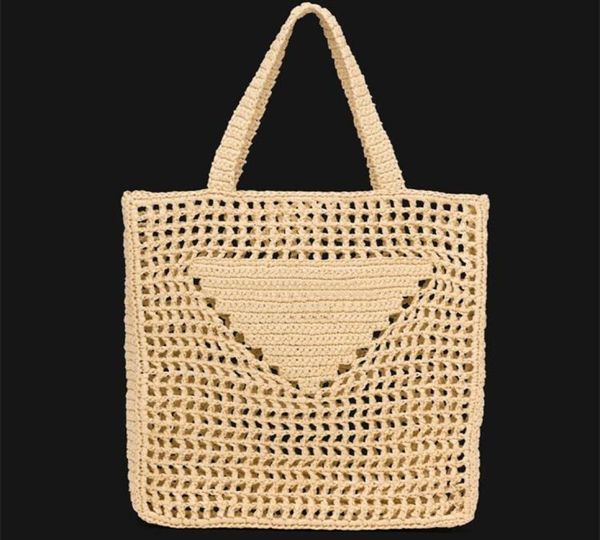 

designer women bags straw tote bag woven underarm bag hollow knit shoulder shopping bag handbags4629986