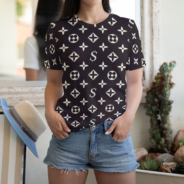 

2023 luxury tshirt men s women designer t shirts short summer fashion casual with brand letter t81, White;black