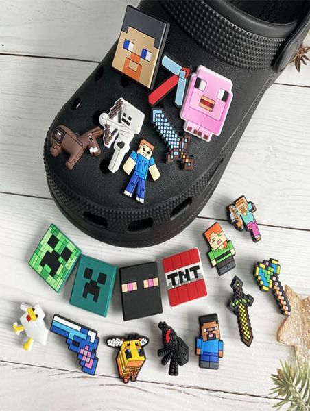 

anime charms whole childhood memories popular games boy toys funny gift cartoon croc charms shoe accessories pvc decoration bu7613147, Blue