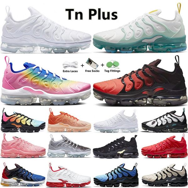 

tn plus chaussure running shoes since 1972 triple white black university hyper blue lemon lime bubblegum fresh men women trainers sports sne