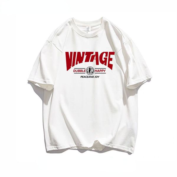 

men's tshirts 2023 mens vintage luxury summer oversied cotton tees fashion graphic printed oneck short sleeve casual clothing 230418, White;black