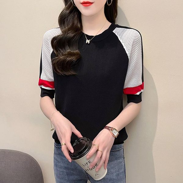 

t-shirt bobokateer knitted t shirt women clothes poleras mujer haut femme elegant woman tshirts tshirty damskie oneck tee shirt 2021, White