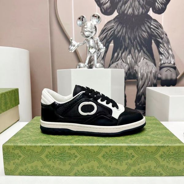 

2023 new fashion casual shoes retro round designer sneakers women men's old dirty white toes embroidered low flat g coach shoes brand r