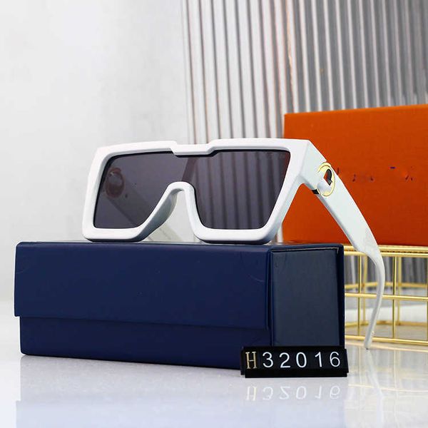 

Fashion designer LOU VUT luxury Cool sunglasses 2023 new printed men's fashion trend cross net red