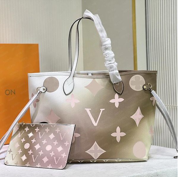 

2023 new style designer bag tote bag fashion nf color printing handbags with wallet for women leather shoulder bag crossbody package evening