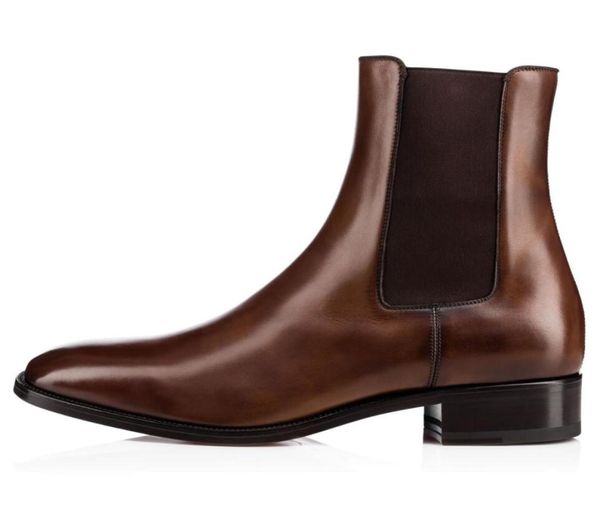 

elegance gentleman samson ankle boots boots black brown calfskin leather4675219