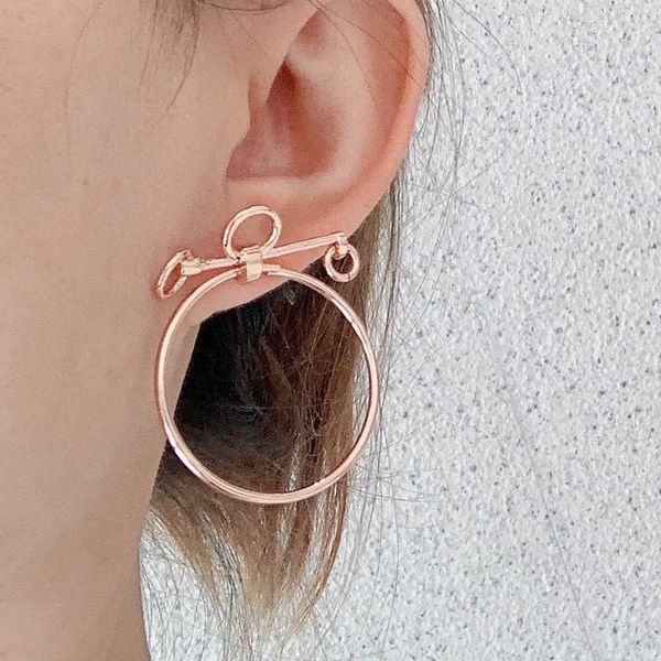 

cheoles filet earrings charm h for woman stud designer gold plated 18k t0p advanced materials official reproductions european size premium g, Golden