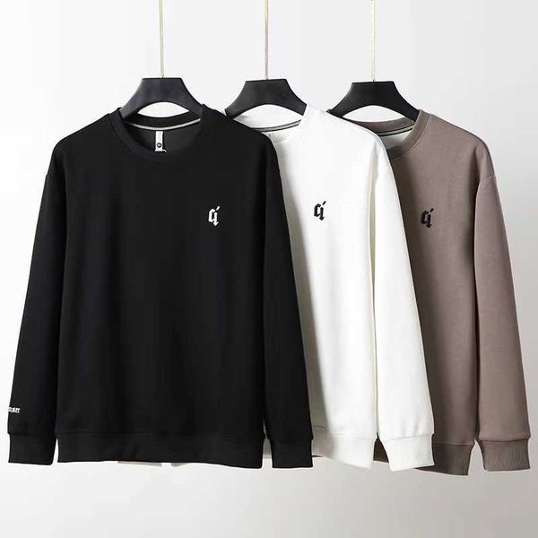 

hoodie sweatshirts spring and autumn new men sweater casual fashion round neck solid color youth versatile trend underwear, Black