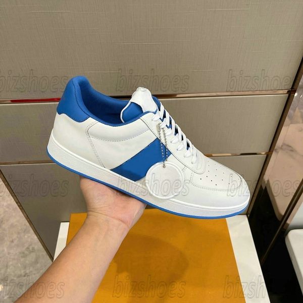 

men's italy designer shoes rivoli trainers monograms embossed calf leather 1aavah black blue red rubber outsole runner low casual sneak