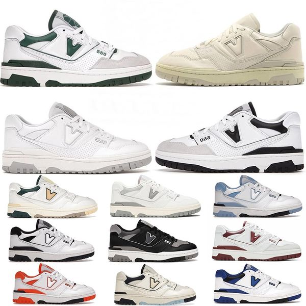 

new 550 550s casual shoes cream navy blue white green shadow sea salt varsity gold unc syracuse men women n550 b550 bb550 outdoor runner spo, White;red
