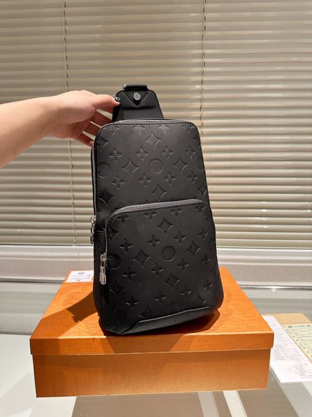 

avenue sling bag men's crossbodies casual classic shoulder bag retiro men's chest bag luxury messengers fashion handbag real leath