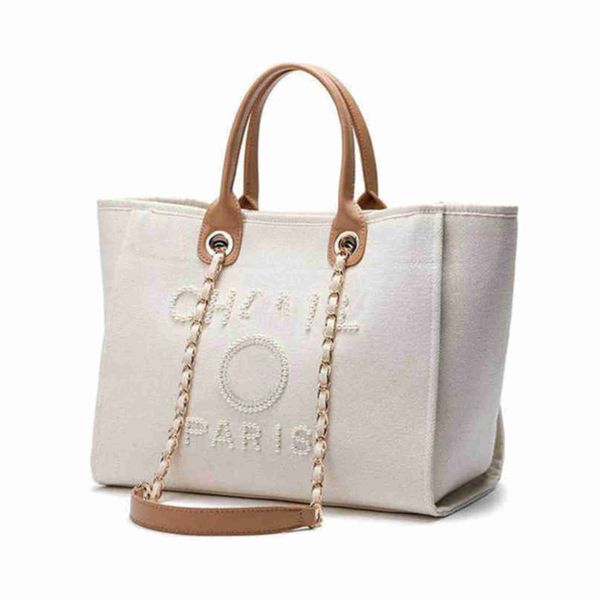 

70% off fashion women's luxury beach classic canvas large capacity bag small chain packs big handbags 2ty7