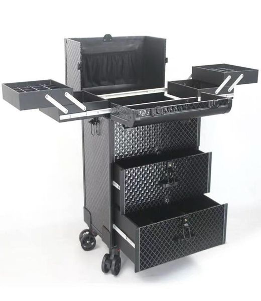 

suitcases 2022 women trolley cosmetic case nails makeup toolbox men beauty box on wheels travel bag rolling luggage suitcase4113399