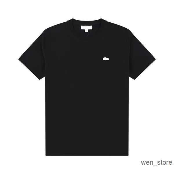 

lacosste mens polos t shirts high-quality french polo homme summer embroidery tshirts street trend tees 1 mpdw, White;black