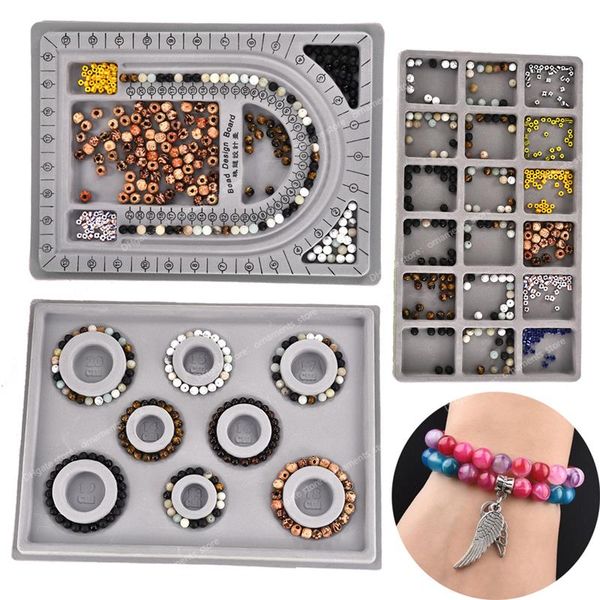 

flocked bead board beaded jewelry making measuring tool diy bracelet necklace accessories finding organizer tray craft tool jewelry accessor