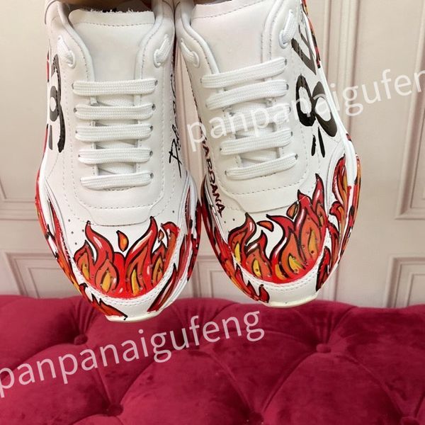 

new men sneakers designer white shoes leather sneaker platform women casual shoes, Black