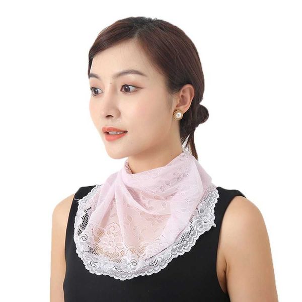 

other fashion accessories summer lace sunscreen face cover scarf outdoor hiking cycling face shield bib thin breathable neck protection hang, Silver