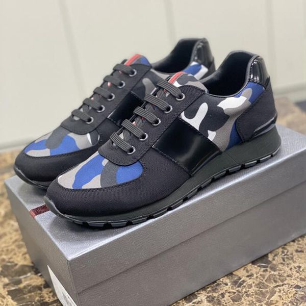 

fashion men polarius casual shoes running sneaker italy luxury low elastic band soft bottom calfskin designer lightness outdoor casuals spor, Black