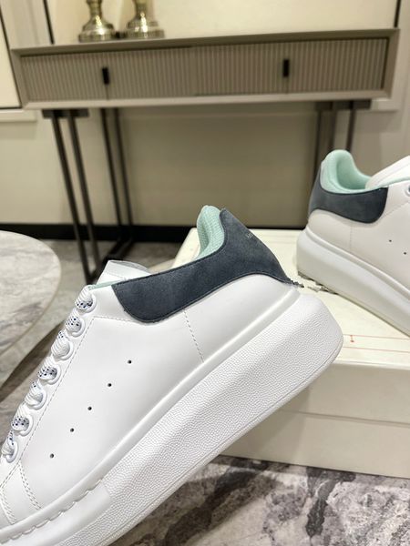 

designer shoes sneakers for men queens mcqueens casual shoes running shoes mens trainers shoes outdoor shoes leather lace 0628, Black