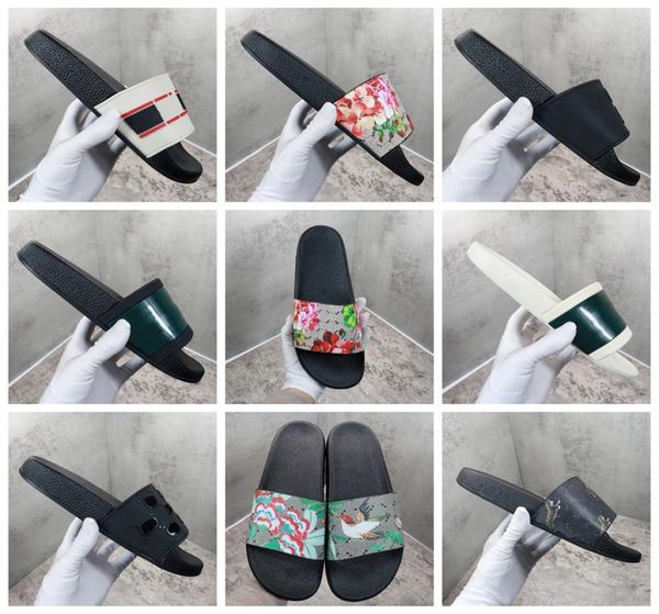 

woman man sandals stylish slippers fashion classics sandal menwomen slipper flat shoes slide eu35482057840, Black