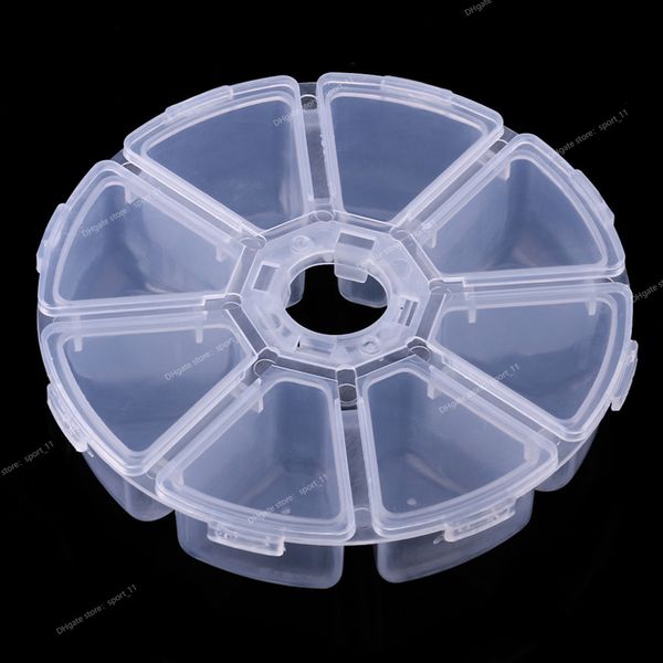 

elenxs 8/10/15 grid fishing clear storage box transparent fish hook organizer plastic jewelry container fishingfishing tackle boxes sports